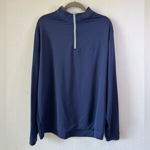 Peter Millar 1/4 Zip Performance Long‎ Sleeve Pullover Logo* Sz XXL Golf Tennis